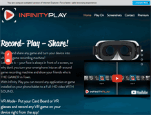 Tablet Screenshot of infinity-play.com